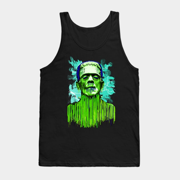 Frankenstein Ooze Tank Top by lilspoonz